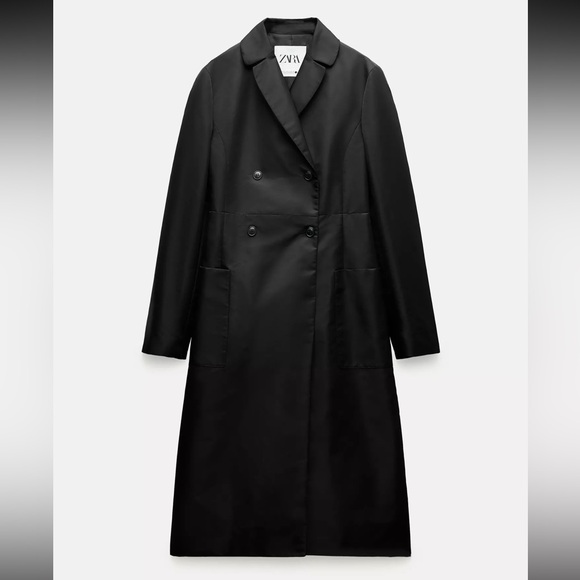 Zara Jackets & Blazers - Zara Technical Style Black Trench Coat